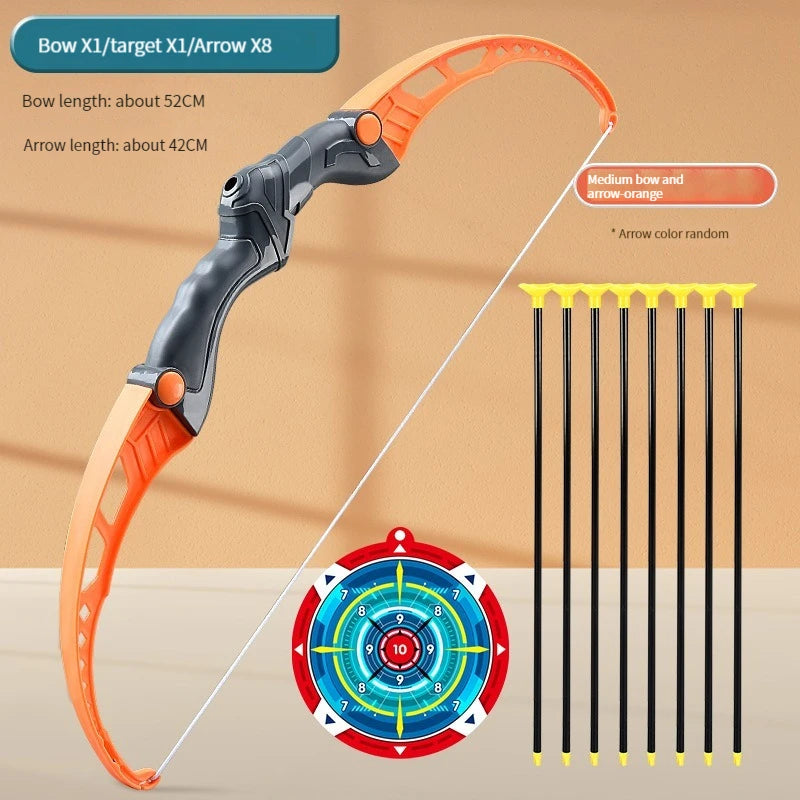 🏹 52cm Bow and Arrow Toy Set for Kids – Archery Practice with Target 🎯 | Outdoor Play, Gift for Boys & Girls | Safe & Fun Shooting Game