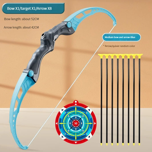 🏹 52cm Bow and Arrow Toy Set for Kids – Archery Practice with Target 🎯 | Outdoor Play, Gift for Boys & Girls | Safe & Fun Shooting Game