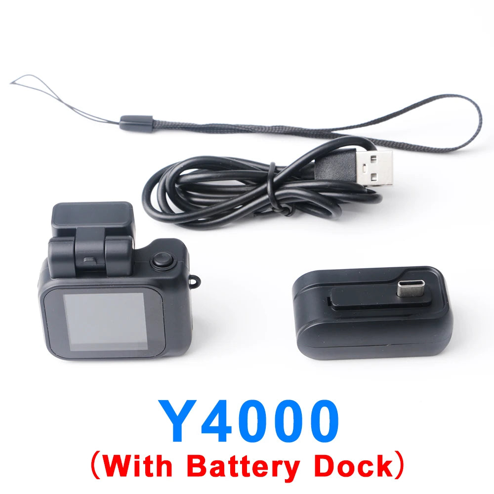 📷 Y4000 Mini Digital Camera – 1080P HD Portable Camcorder with LCD Screen, Flash, and Battery Dock | Loop Recording | Great for Travel, Sports & Kids