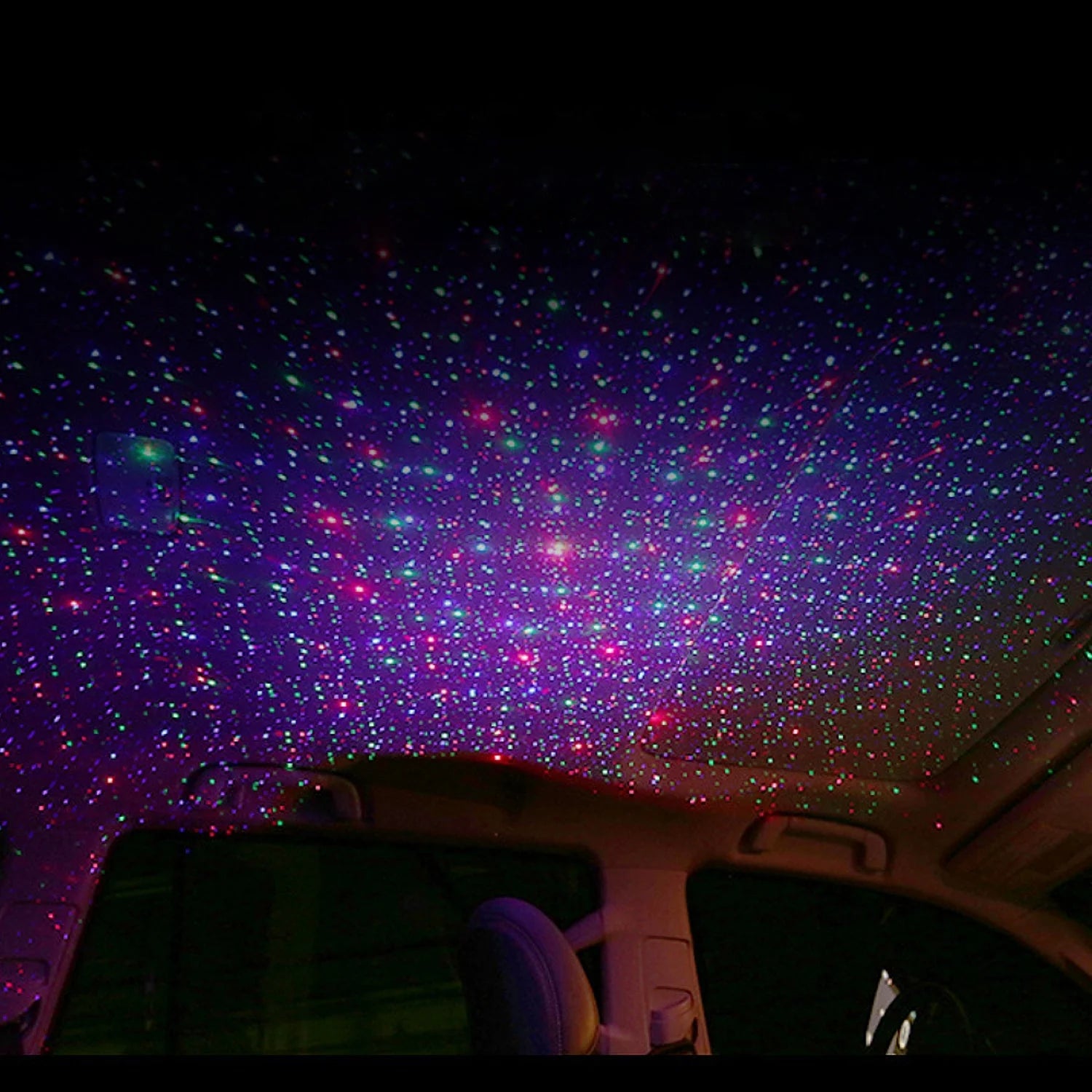 🌌 Indoor & Car Ambient Projector Light – Remote Controlled ✨ | Music Sync 🎶 | 4 Light Modes 🌟 | Magnetic Base 🚗 | Adjustable Brightness & Timer ⏱️