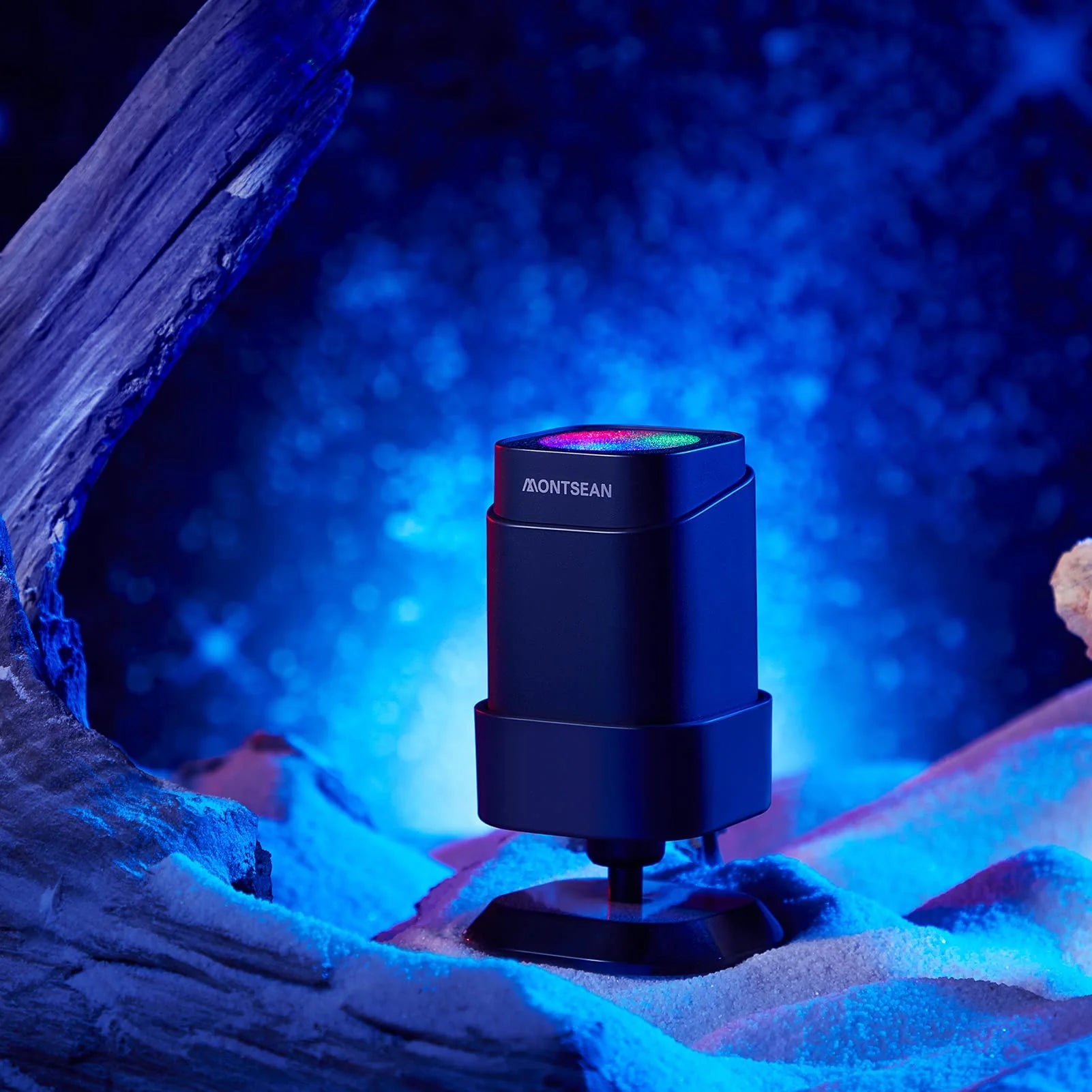 🌌 Indoor & Car Ambient Projector Light – Remote Controlled ✨ | Music Sync 🎶 | 4 Light Modes 🌟 | Magnetic Base 🚗 | Adjustable Brightness & Timer ⏱️
