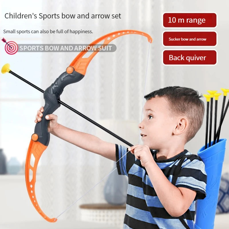 🏹 52cm Bow and Arrow Toy Set for Kids – Archery Practice with Target 🎯 | Outdoor Play, Gift for Boys & Girls | Safe & Fun Shooting Game